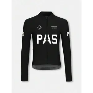 (Fitted Style) Unisex Cycling Jersey Breathable Quick-Dry Stand Collar Long-Sleeve Cycling Top Suitable For Mountain Biking And Road Cycling UV Protection Design Features 3 Pockets And A Zippered Pocket