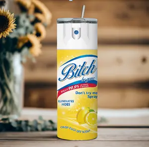 B8tch B Gone Tumbler - 99.9% Effective Hoe Eliminator, Crisp Finger Off Scent, Stainless Steel, Insulated Design, Portable Mug