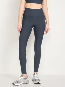 Old Navy Women's High-Waisted PowerSoft Full-Length Pocket Leggings