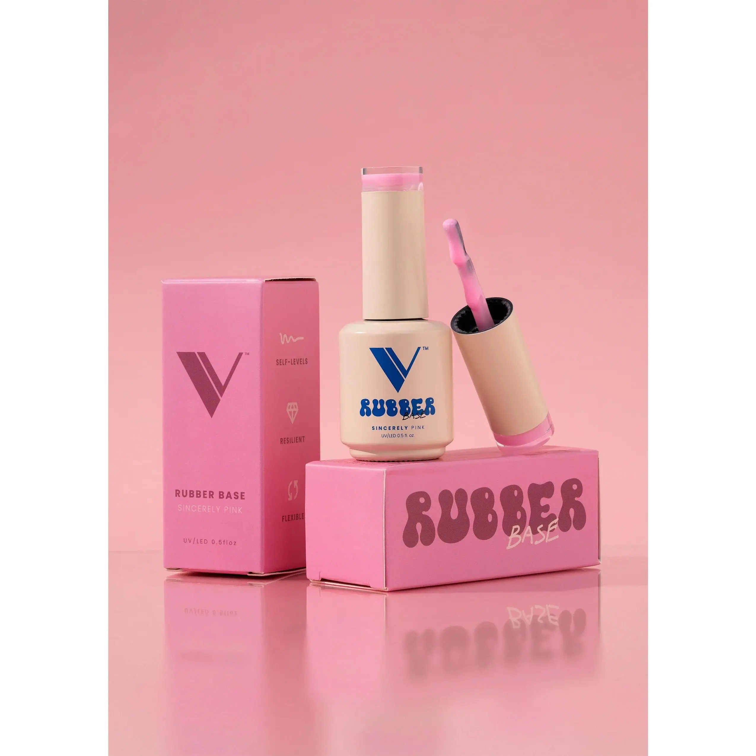V Beauty Pure Rubber Base - Sincerely Pink