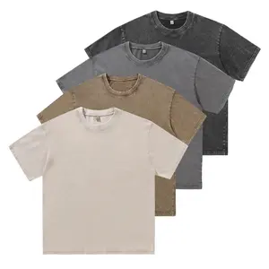 Pack of 4 men’s casual athletic short-sleeve T-shirts, cotton, solid color, washed finish, outdoor sports casual wear, men’s T-shirt, men’s short sleeve, summer clothing, summer short sleeve,summerwins,father'sdaygifts