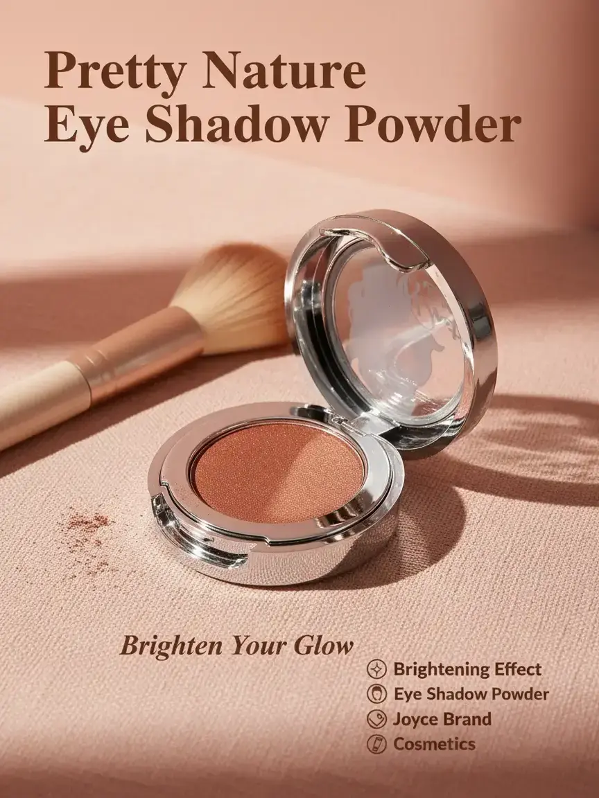 PRETTY NATURE BY JOYCE Eyeshadow Powder - Matte & Bright Eyeshadow, Cosmetic Brightening Makeup, Suitable for All Skin Types, Matte Eyeshadow