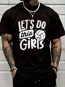 100% Cotton Volleyball Mom Shirt Volleyball Player T-Shirt Women's Men's Graphic Tee Crew Neck summer vacation Tops