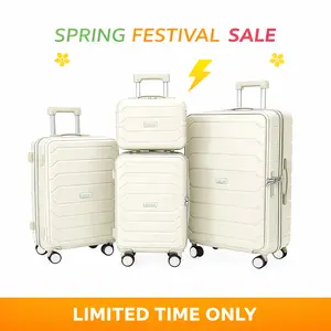 GMZGZN 4-pieces smart Luggage with usb charging port and cup holder ,carry-on luggage and makeup bag ,travel essentials ,Large Capacity Outdoor Case Front opening cover Business convenience Expandable Travel Set Durable travel Bag