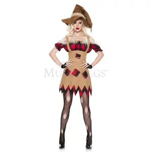 Music Legs 70994-XS Living Scarecrow Womens Costume - Extra Small - 5 Piece