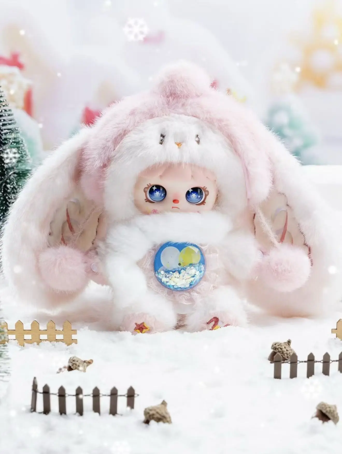 Mocici Warm Whisper Yolk Heart Bunny Soft Sweet Runny Core Rabbit with Unique Yolk Heart Design for Sweet Tooth Lovers