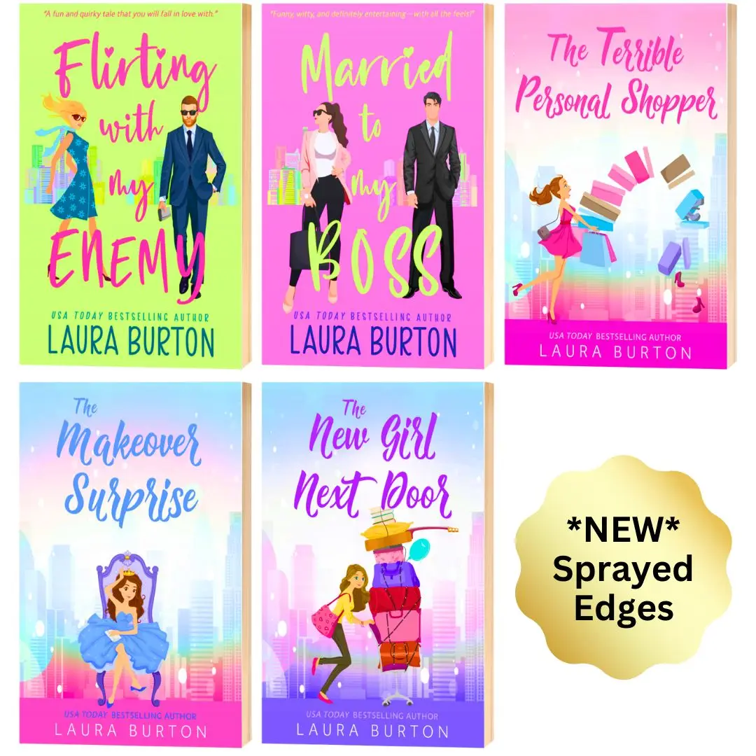 Romcom Book Bundle for Romance Book Lovers lovers, Spot UV Covers and Sprayed Edges