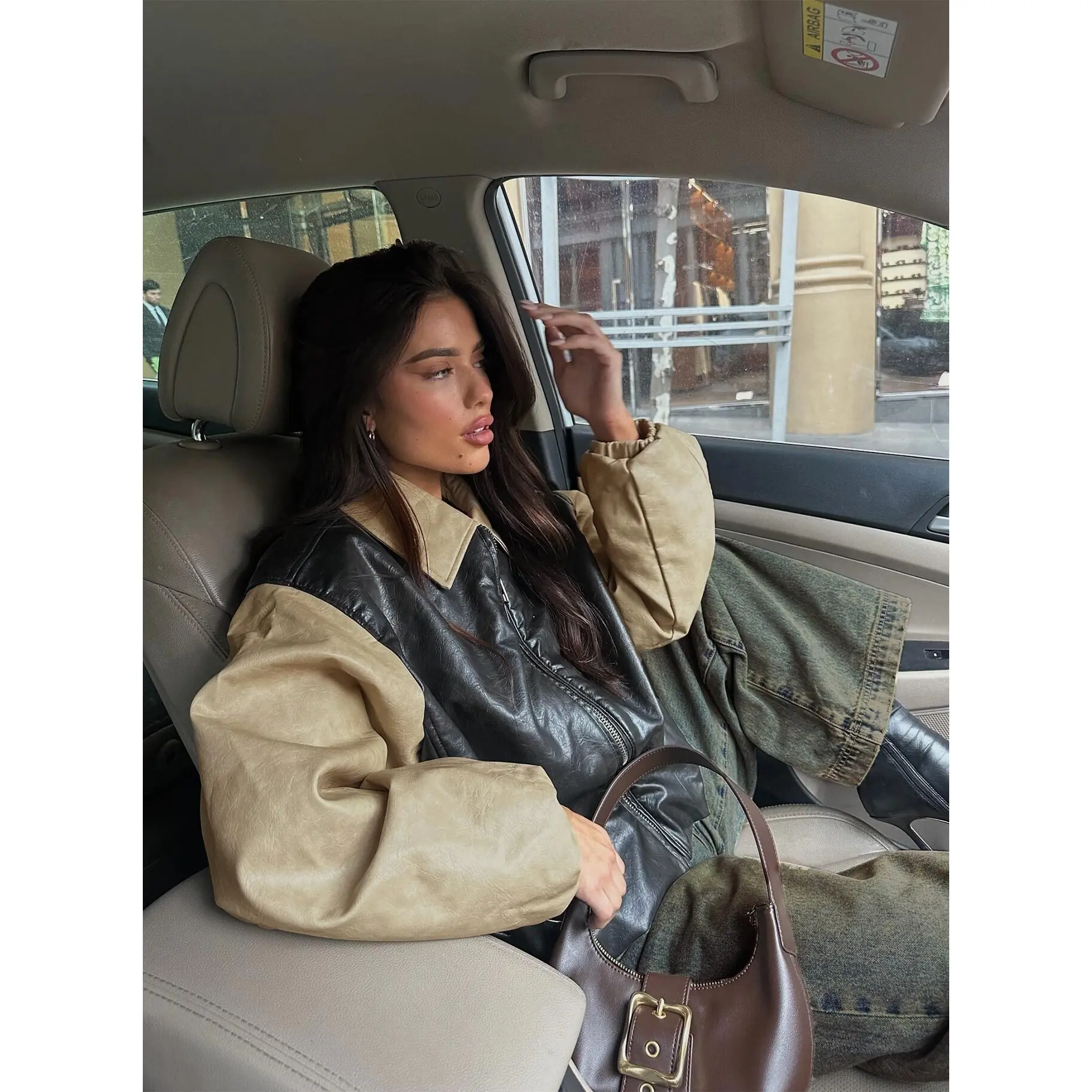 Nirvana Bomber Jacket Camel