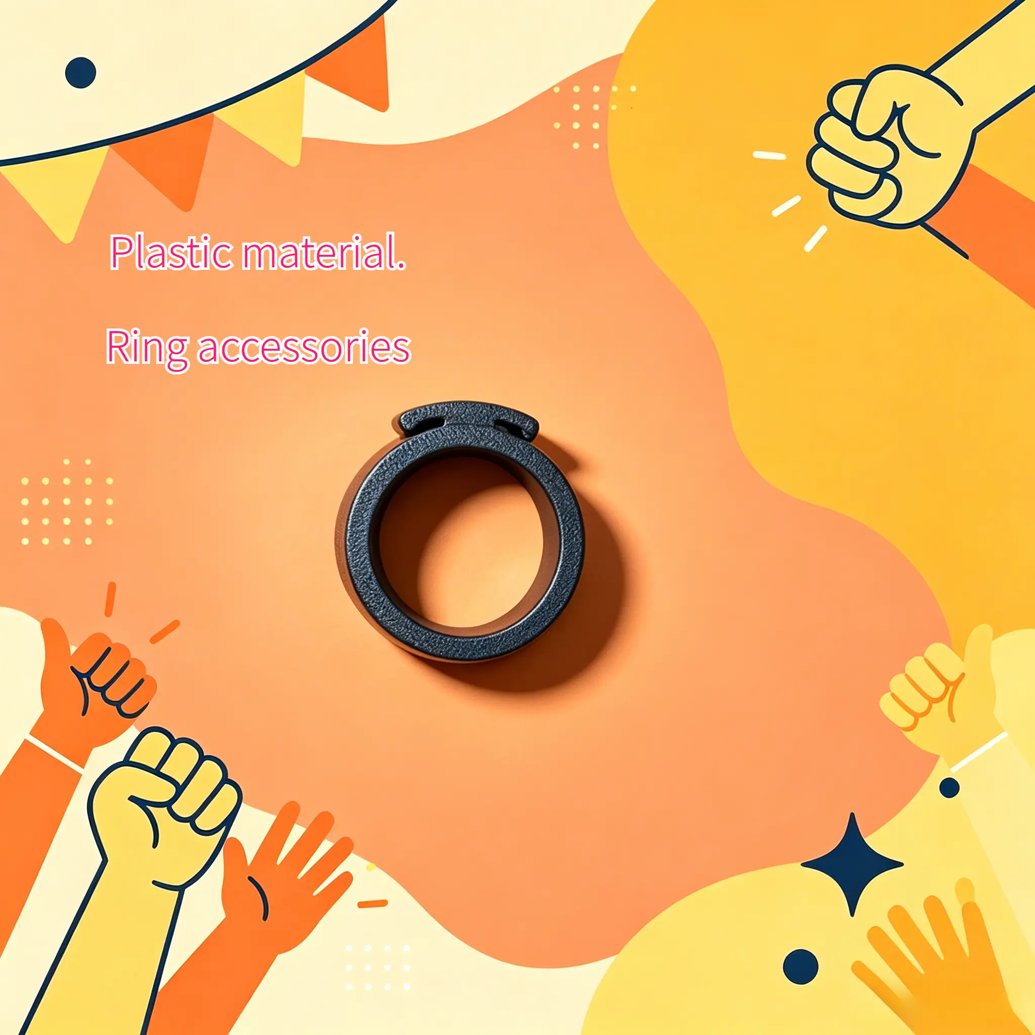 Plastic material ring accessories. Thank you for purchasing this toy accessory. A daily entertainment toy accessory. If you have any questions, please feel free to contact the customer service at any time.