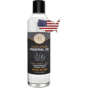 Food-Safe Cutting Board Mineral Oil 8oz Wood & Bamboo Conditioner Polish Prevents Cracks Dryness for Butcher Blocks Kitchen Utensils Salad Bowls Made in USA