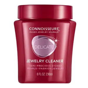 Connoisseurs Delicate Jewelry Cleaner Solution for Pearls, Gemstones, and Fashion Jewelry, 8 Fl Oz