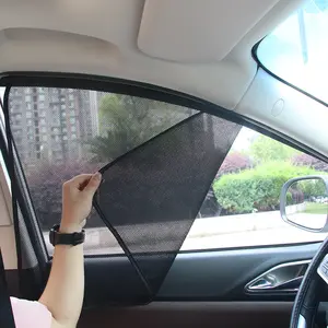 4 Piece Car Sunshade Curtains, UV Protection Retractable Car Window Blinds, Portable Privacy Screen, Vehicle Sun Blocker Side Curtain Mesh, UV Protective Sunshade