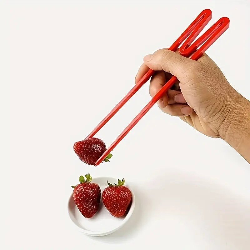 1PC Easy-Grip Reusable Training Chopsticks - Durable Plastic, Perfect for Beginners & Enthusiasts, Home, Cutlery, Tableware, Kitchenware