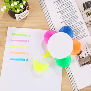 Highlighter Marker Pen Dual Tip 1Pc Multicolor Candy Color Line Drawing Note Taking School Student Office Stationery