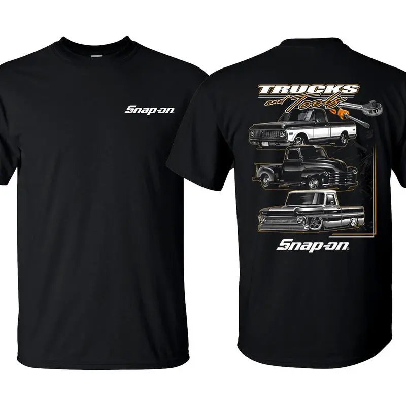 Trucks and tools T-Shirt, Snap-on T-Shirt, Hardworking Job Shirt for Men, Top Menswear. Casual Biker graphic tee 67 Cotton Say You Swear Rifle Short Sleeve Vintage In Utero Skull Classic Men's Double-Sided Football Anime Print Need Cigarette Patterned