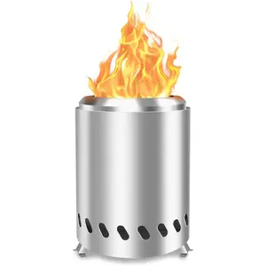 Tabletop Fire Pit -  Firepit Mini Fire Pit Stove Bonfire Table Top Firepit Outdoor Solo Portable FirePit with Carry Bag Pellet Stove