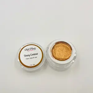 Soft Petalz Organic Dewy Contour Bronzer Makeup for Face Eyes & Lips 1 OZ USA