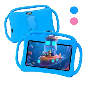 Educational Tablet 7-inch Kids Touchscreen Tablet with Three-Handle Shockproof Case | Android Learning Tablet for Toddlers | Parental Control, Dual Camera, WiFi | Best Gift for Children entertainment tablet dual camera shockproof case