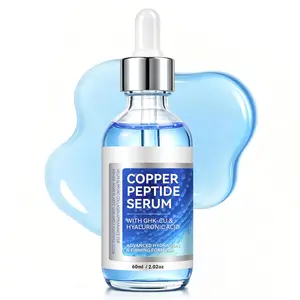 Copper Peptide Facial Serum Infused with GHK-Cu & Hyaluronic Acid for Revitalized, Firmer-Looking Skin, Helps Smooth the Look of Fine Lines and Wrinkles - 2 fl oz