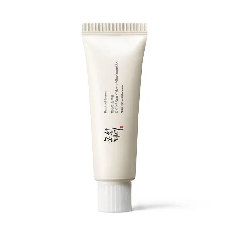 Beauty of Joseon Relief Sun: Rice + Niacinamide SPF50+/PA++++ (Formerly : Rice + Probiotics) 50ml Lightweight Non-Greasy Niacinamide & Rice Extract Sunscreen No Parabens Sun Protection