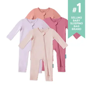 PurComfy 4-Pack  Supersoft Bamboo Romper, Comfortable Baby Sleepwear Pjs, Eczema-Soothe Baby Sleepwear Clothing for Boys&Girls (0-24M), One Piece