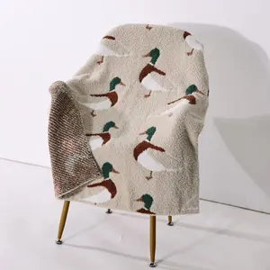chenille blanket || mallard