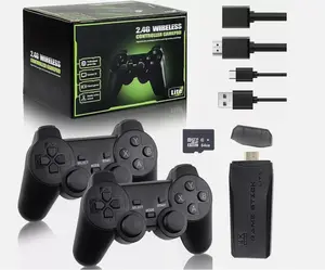 Retro Gaming Console M8 64G Wireless Game Stick,20000+ Games 4K HDMI Output Plug
