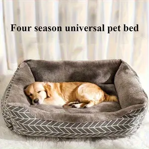 Scientific Warmth Pet Bed, Sofa Style with Thick Insulating Pad, Soft Polyester Fiber, M/l/xl Sizes, Fits Small to Medium Dogs & Cats, Fluffy Cloud Bed, Home