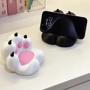 3D Printed Claw Phone Stand, Desktop Compatible, Fits Smartphones and Tablets, Non-Slip Base, Ideal for Desk Use