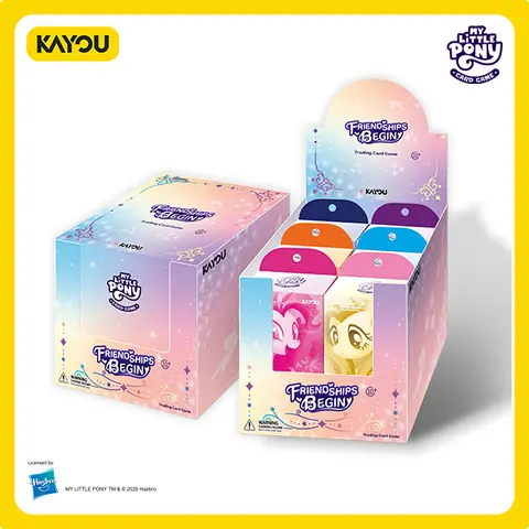 New My Little Pony English Sealed TCG Series 1 Assorted Sealed Box - Trading Card Collector Multipack, Authentic Cartoon Non-Sports Collectibles, Fluttershy Pinkie Pie Applejack Twilight Sparkle Pulls - 001A-NA
