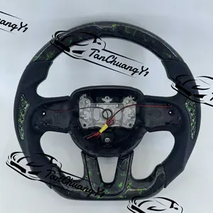 Forged Carbon Fiber Steering Wheel Fit for Dodge Hellcat Challenger Charger Durango SRT 2015+