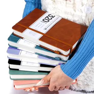 CAGIE 2 Pack A5 Lined Notebooks 320 Pages Hardcover Journal 100GSM Thick Paper Notebook Set for Writing School Work Study Note Taking Diary Journaling Junk Journal Office Notebook for Women Men Students