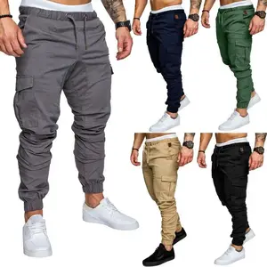 Men's Casual Workwear Multiple Pockets Long Cargos