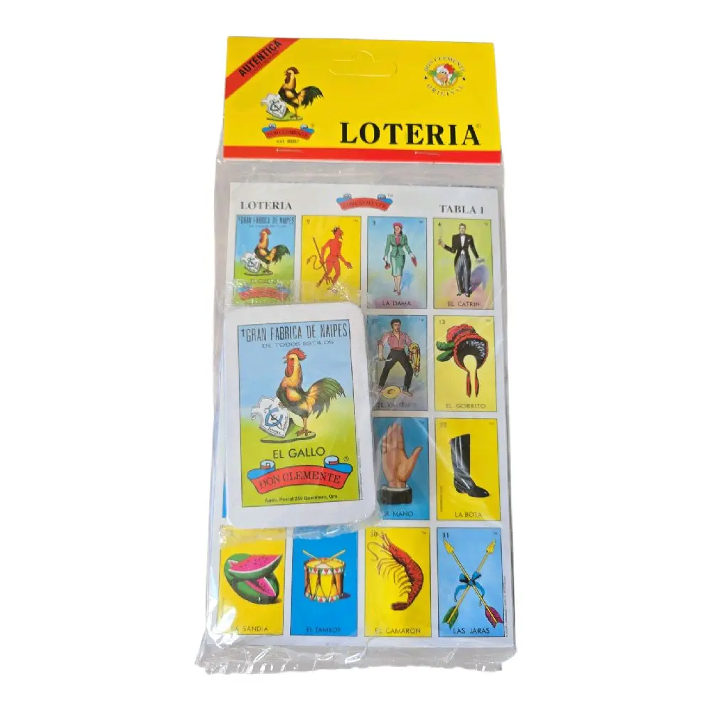 Loteria don clemente Mexican Bingo game family fun  10 players