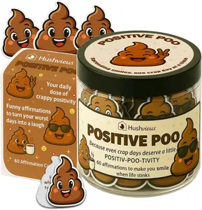 Positive Poo Affirmation Jar, Funny Graduation or Birthday Gift for Daughter, Uplifting Daily Positivity Cards