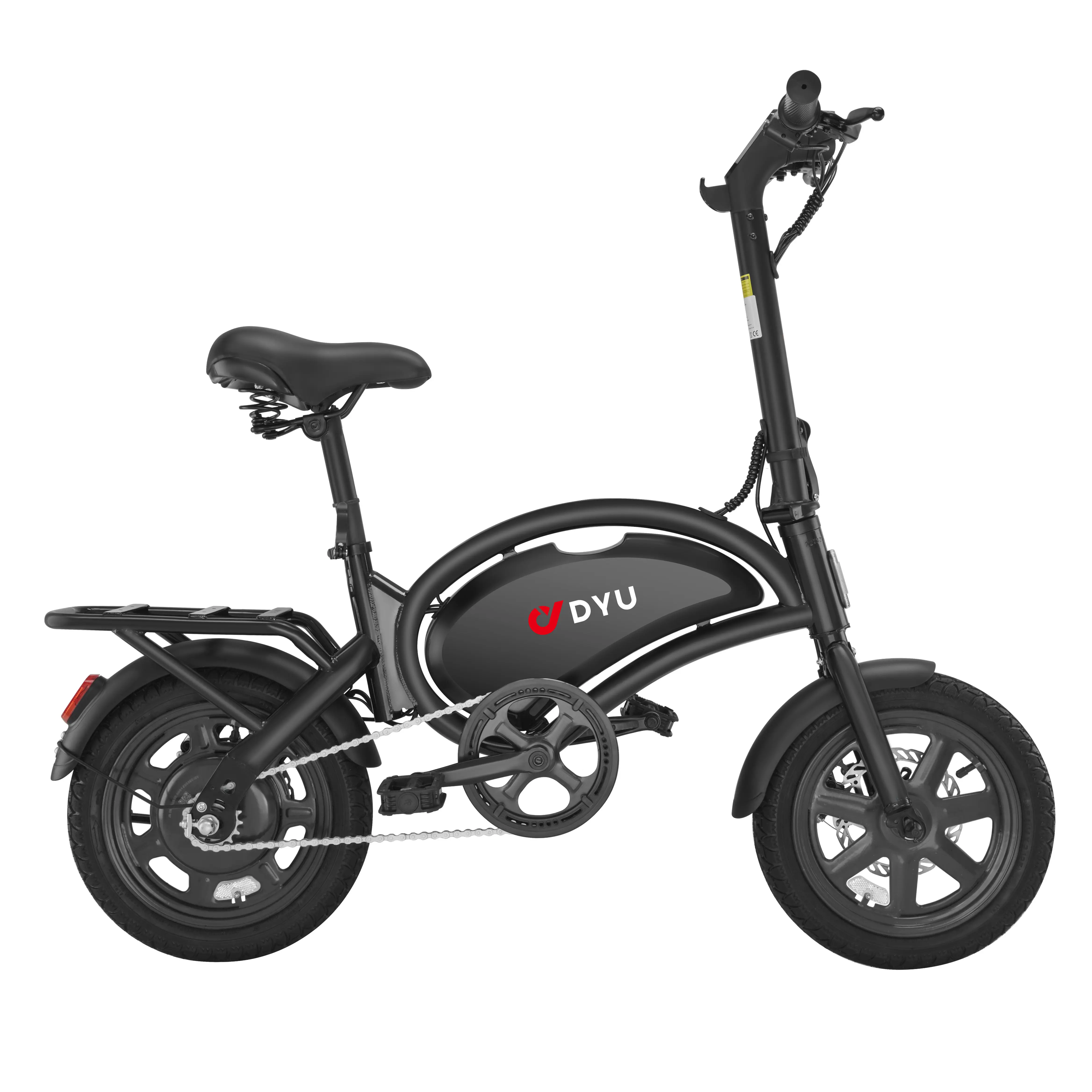 DYU D3F MINI 14 Inch Folding Ebike, Compact E-Bike Ride for City Commuting with 36V 10Ah Battery, 250W Motor, Cruise Mode, 36V 10Ah Batt, Compact Fold, Practical Urban, Unisex Adult