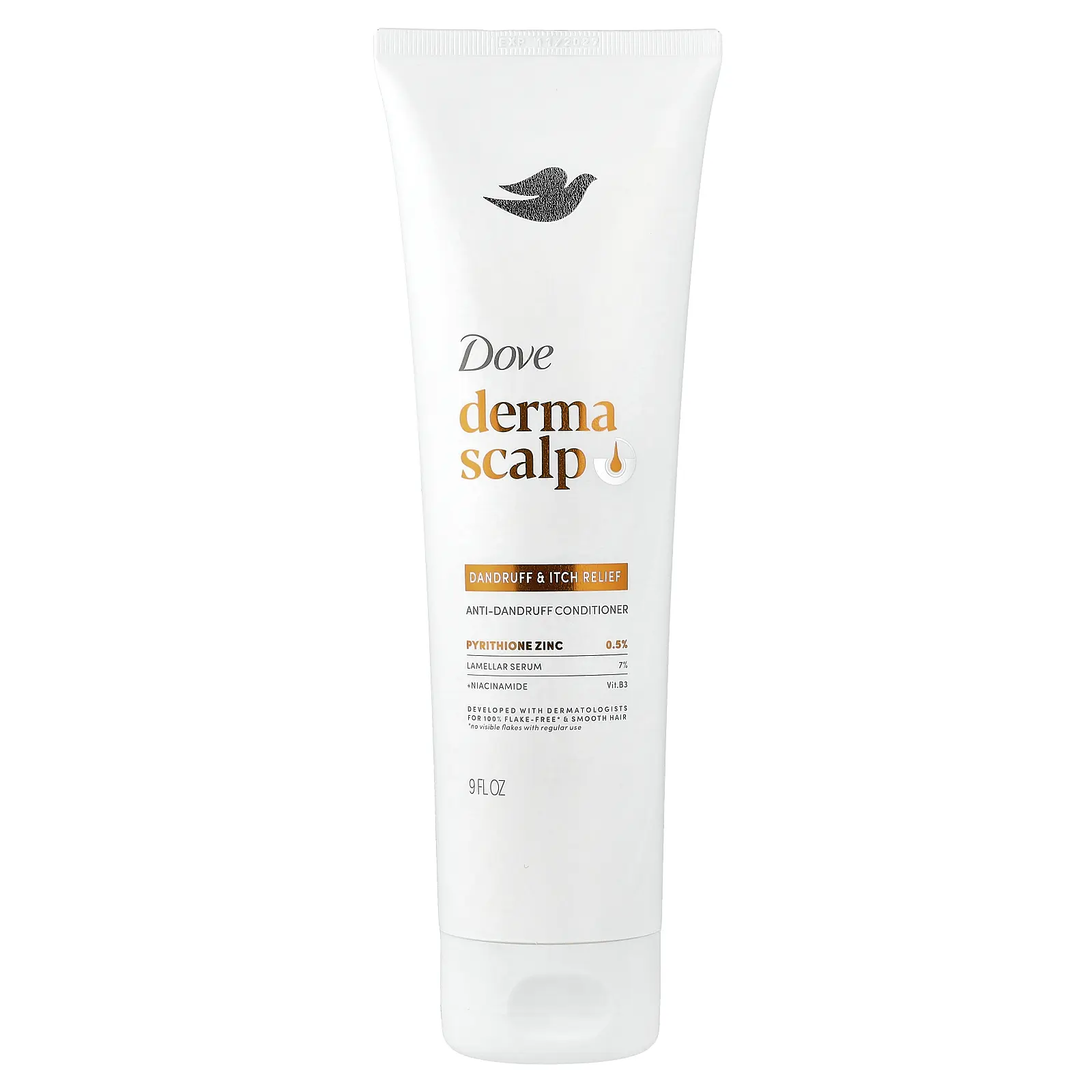 Dove Derma Scalp, Dandruff & Itch Relief, Anti-Dandruff Conditioner, 9 fl oz