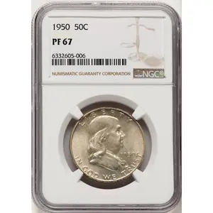 Proof Franklin Half Dollars (1950 50C)