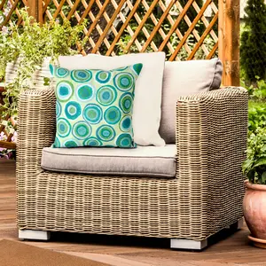 Lush Decor VISIONS II Indoor/Outdoor Handmade Pillow - Contemporary Geometric Casual Accent  (Puddle Dot)