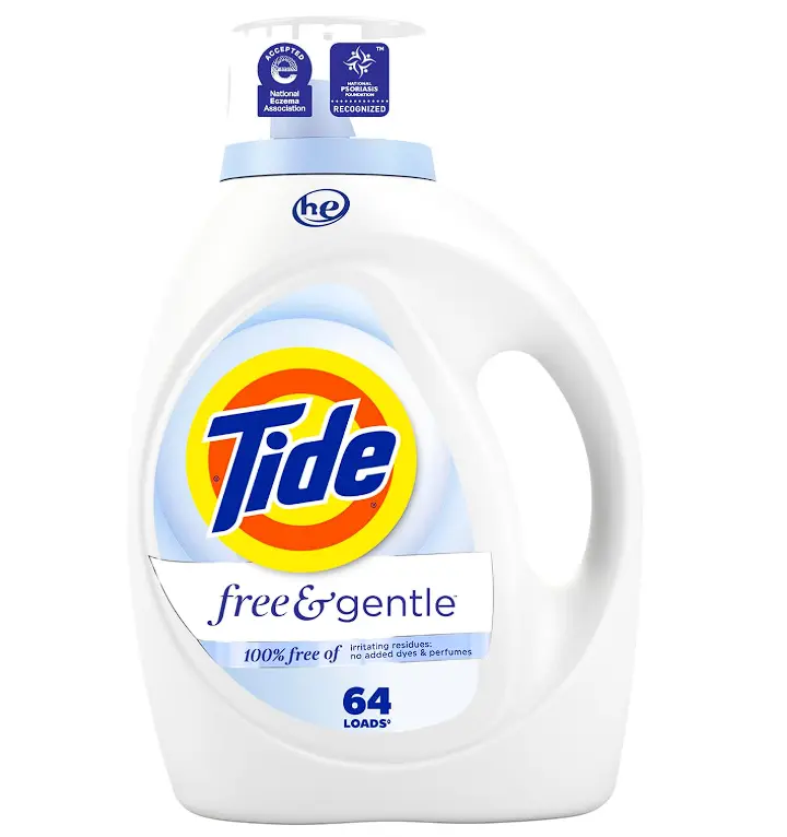 Tide Free & Gentle Liquid Laundry Detergent, 64 Loads, 84 fl oz, Tide Laundry Detergent, Clean Laundry Detergent