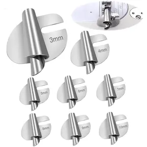 8 pcs Sewing Rolled Hemmer Foot Wide Hemming Machine Rolled Hem Pressure Foot 3-10mm Hemming Foot for Sewing Machine for Home Industrial Sewing Machine Sewing Supplies