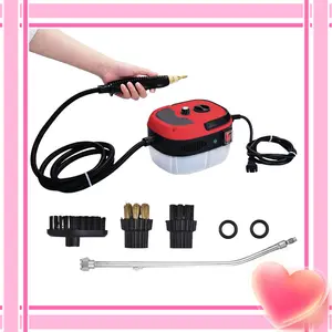 [ Valentine's Day gifts ] Portable Handheld Steam Cleaner, High Temperature Pressurized Steam Cleaning Machine with Brush Heads for Kitchen Furniture Bathroom Car, 110V