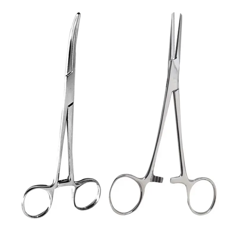 Stainless Steel Locking Hemostatic Forceps - Hemastats for Veterinary, Medical Emergency Use