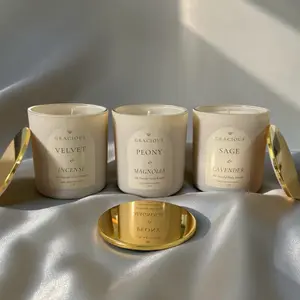 Handmade Non-Toxic Candle Bundle - Small-Batch Crafted for Room Decor, Aroma Scent, and Warm Light