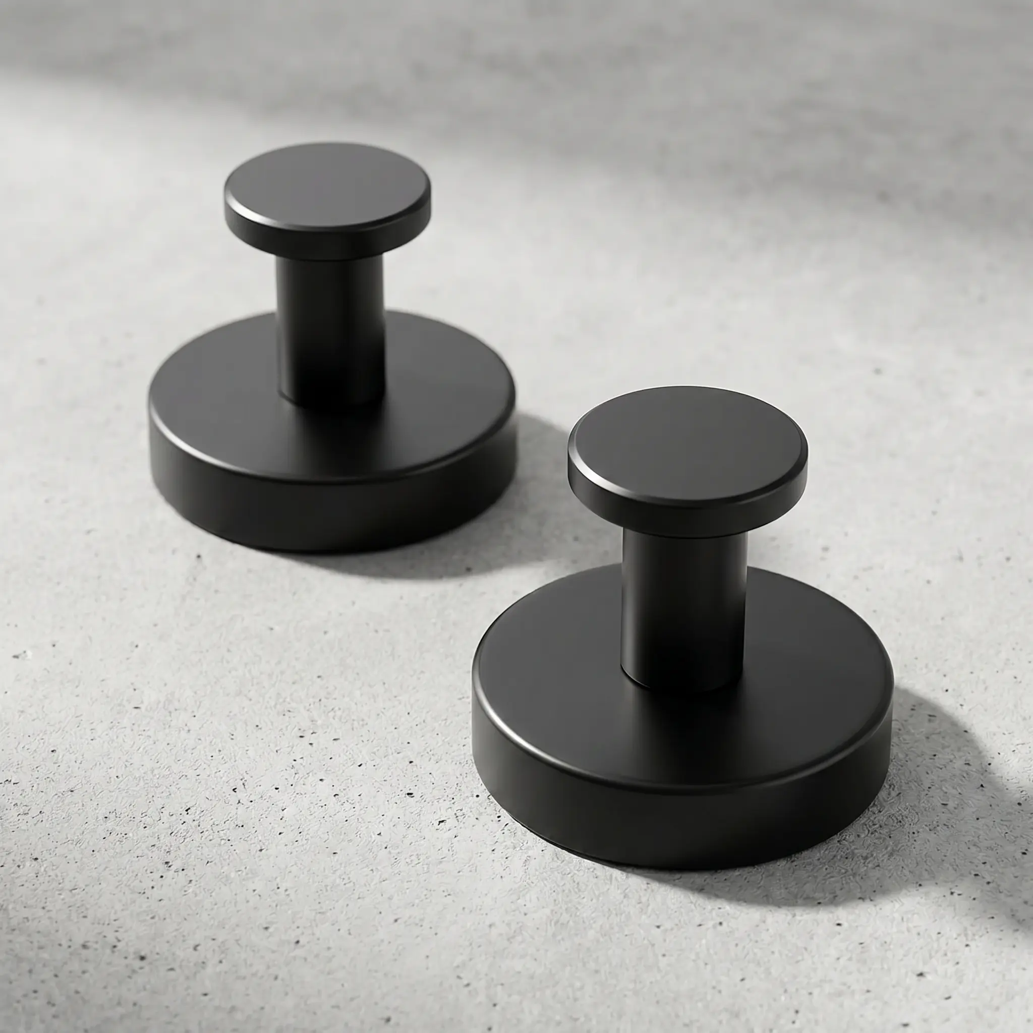 2-Piece Double Pack Sturdy Steel Suction Cup Hooks Set, Damage-Free No Tools Required, Waterproof, Secure Hold Home Organizer Hooks for Shower Wall, Tile to Hang Loofahs, Towels, Coats