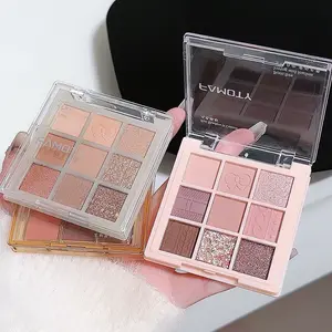 9-color Matte Eyeshadow Palette, Shimmering Makeup Palette, Glitter Eye Makeup Palette, Matte Shiny Eyeshadow Makeup, Cosmetic Gift Makeup Products, Eyebrow Palette, Makeup Products for All Styles and Occasions 01#Warm Winter Sweater Metallic