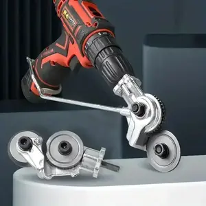 Electric Drill Refitting Plate Shears Effortlessly Cut Through Stainless Steel,Aluminum & Iron Sheet with This Cutter Attachment Drill Tool