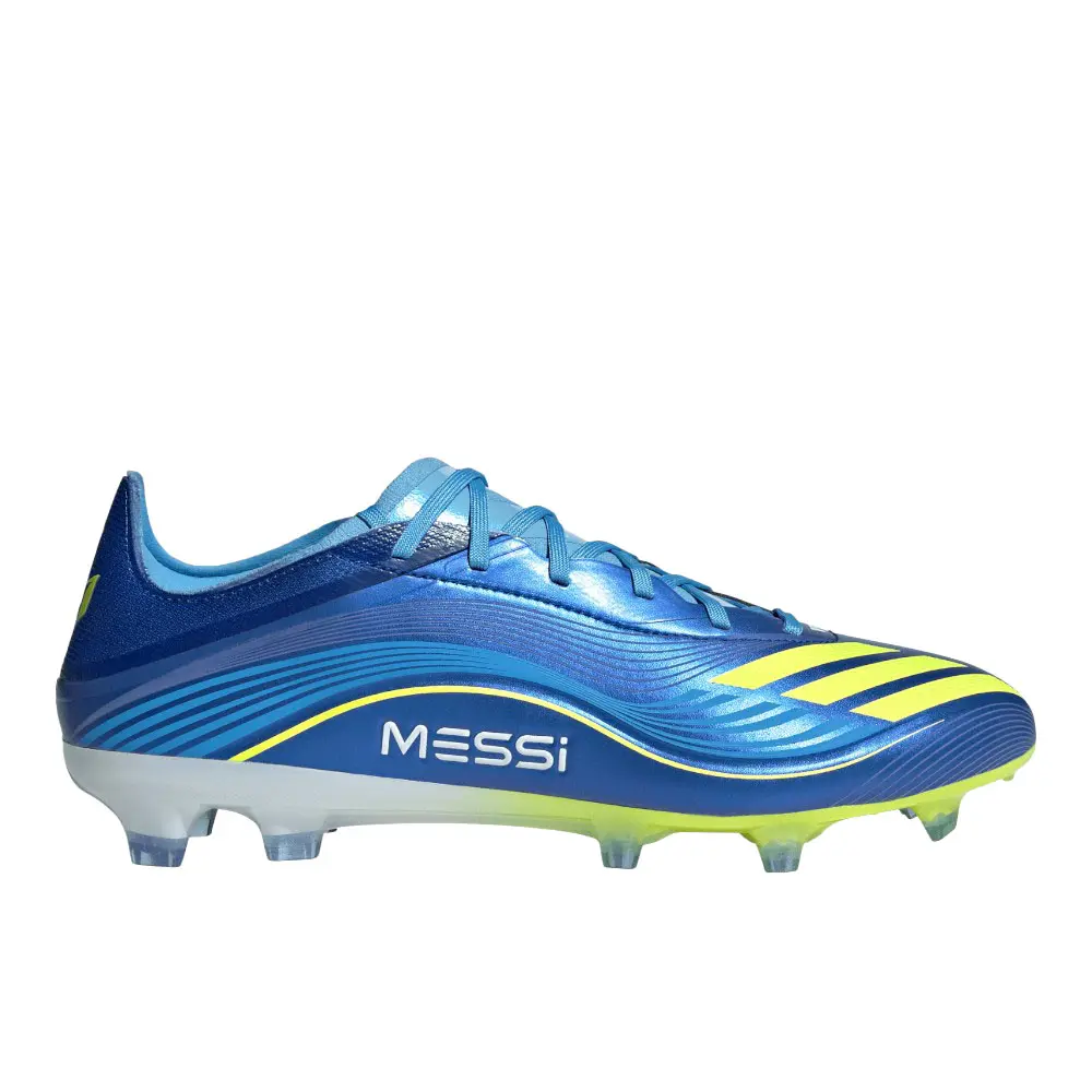 adidas Mens F50 Messi Pro Firm Ground Football Sneakers Shoes - Blue adidas Mens F50 Messi Pro Firm Ground Football Sneakers Shoes - Blue