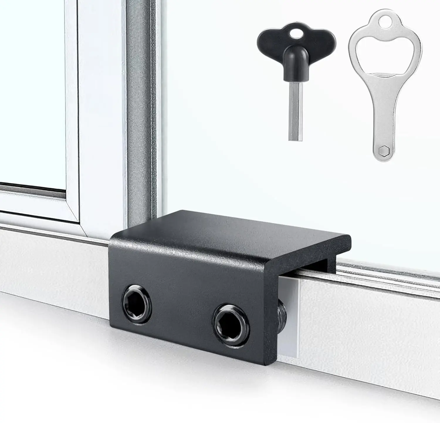 Window Locks 4 Pack for Sliding Windows, Adjustable Sliding Window Locks for Horizontal & Vertical Windows, Sturdy Durable Window Security Locks, Child Safety & Home Protection, Easy to Install
