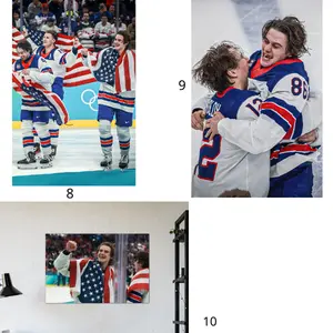 [Poster No Frame] Team USA Men's Hockey Poster - Ice Hockey Gold Medal Match 2026- Wall Art Gift